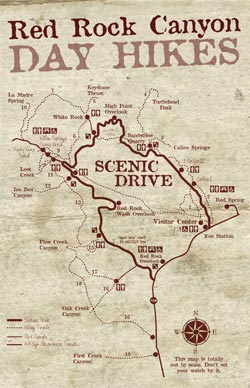 Red Rock Canyon Trail Map